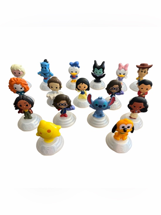 Disney Other - McDonald’s Disney 100 Mini Figurines Lot of 17 Princesses Stitch Woody Donald